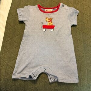 Luigi Kids Striped Dog Romper